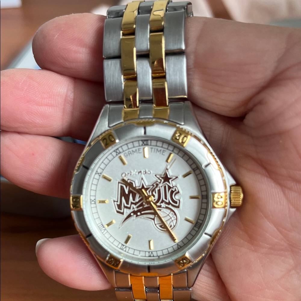 Game Time Silver and Gold Orlando Magic Men's Watch - Picture 2 of 6